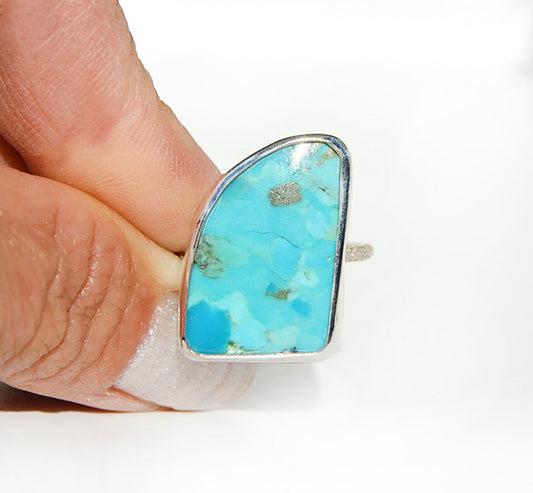 Turquoise Surf Ring Size 9.5