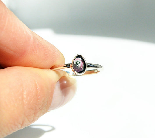 Watermelon Tourmaline Ring Size 6