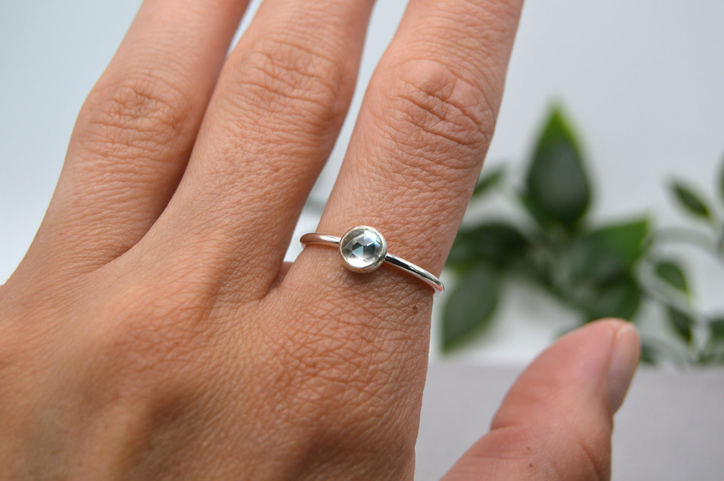 White Topaz Ring