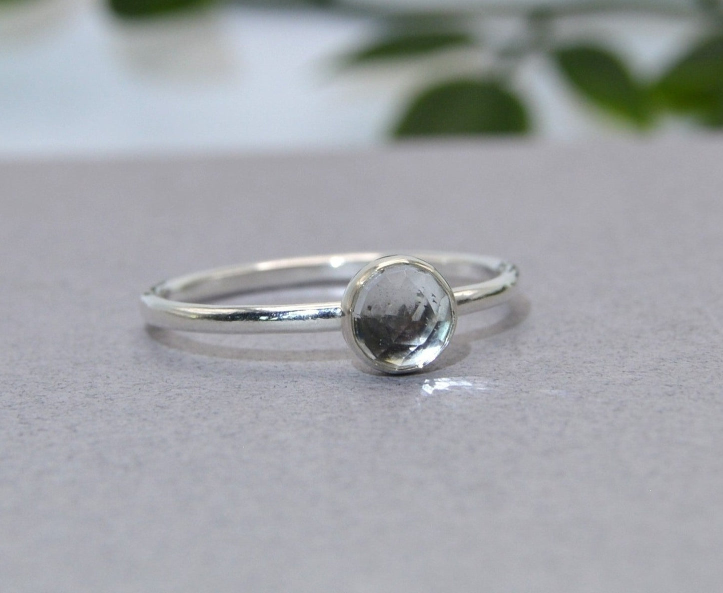 White Topaz Ring