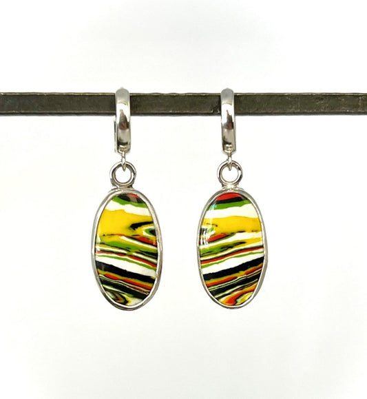 Bronco Fordite Drop Earrings