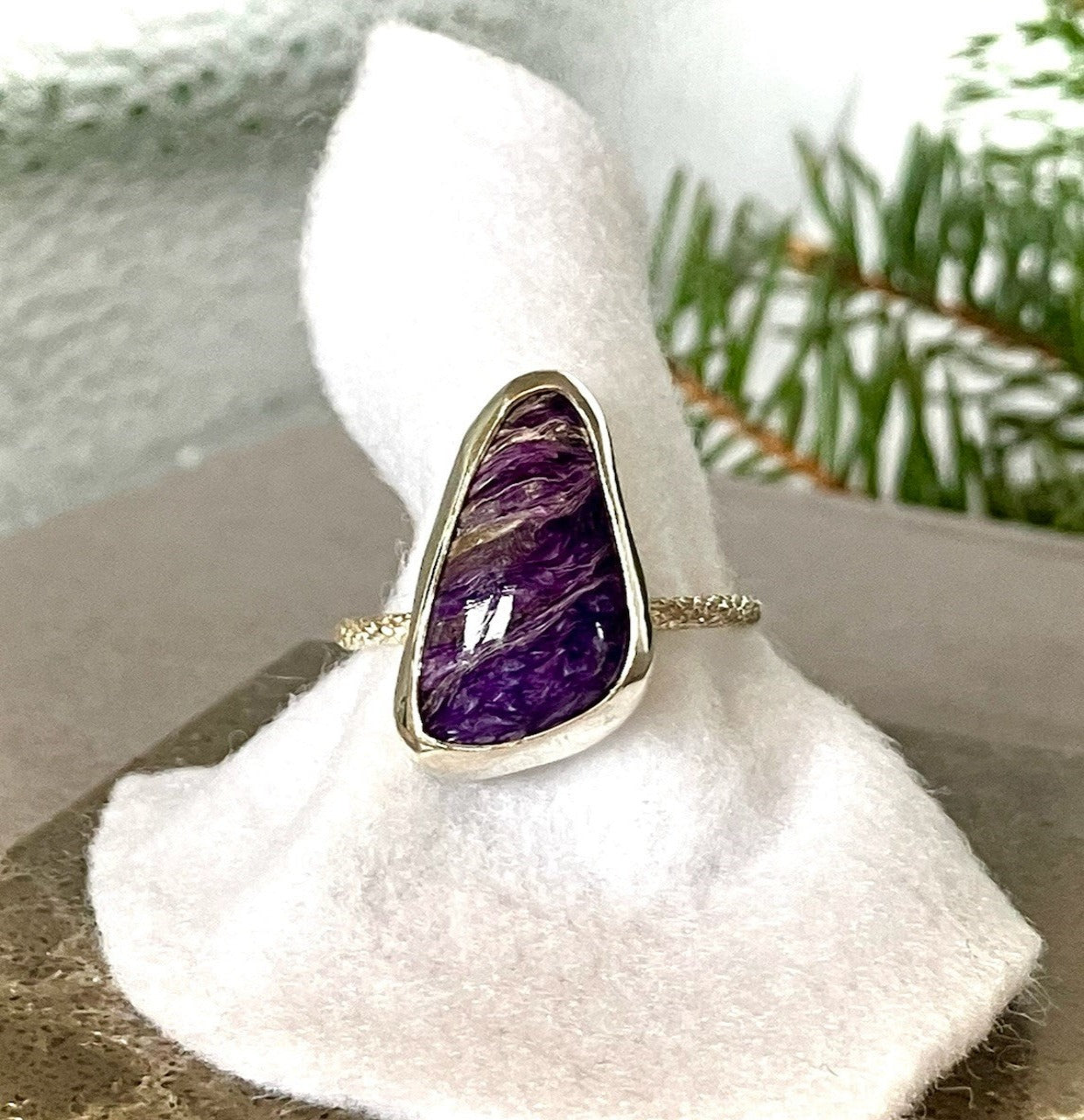 Charoite Ring Size 8