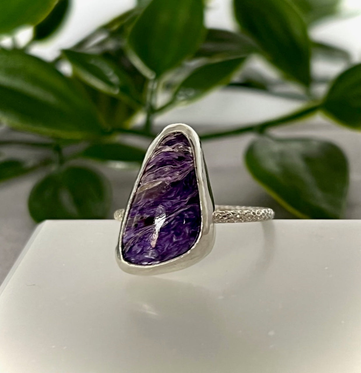 Charoite Ring Size 8