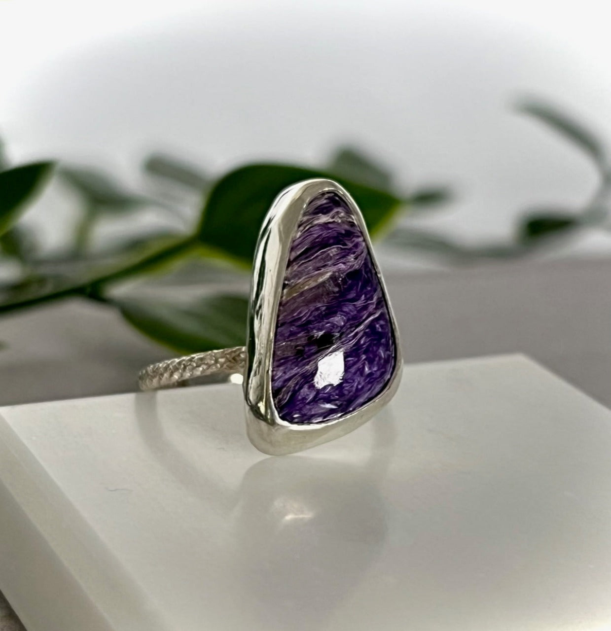 Charoite Ring Size 8