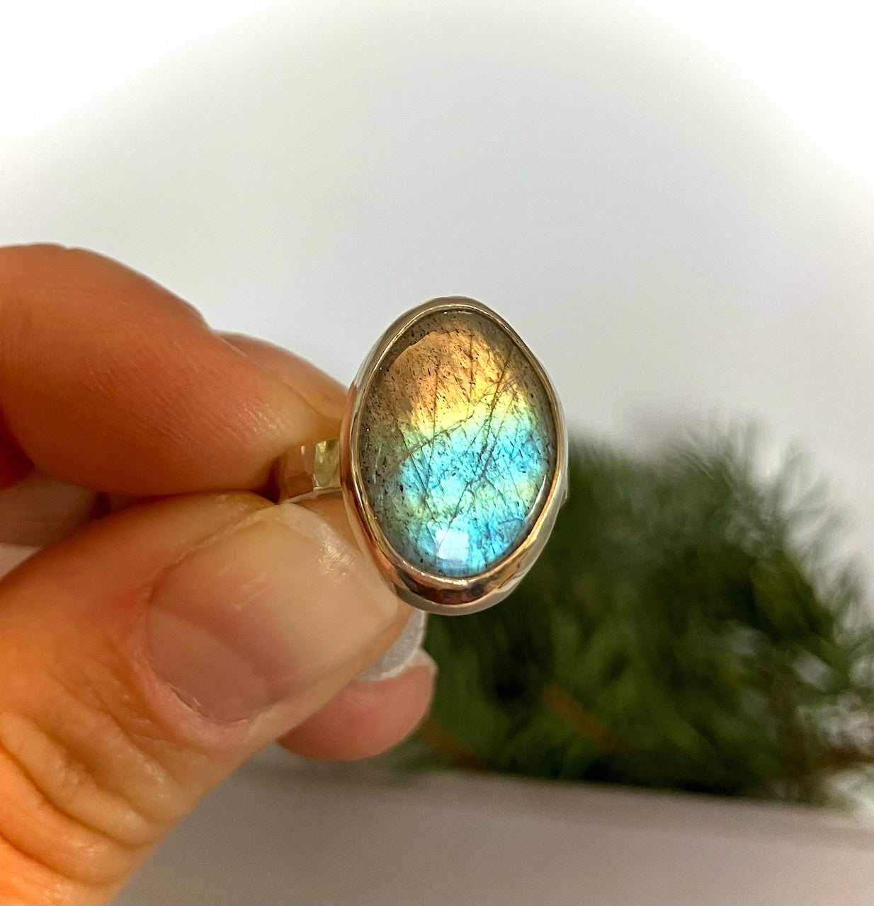 Labradorite Ring Size 7.5