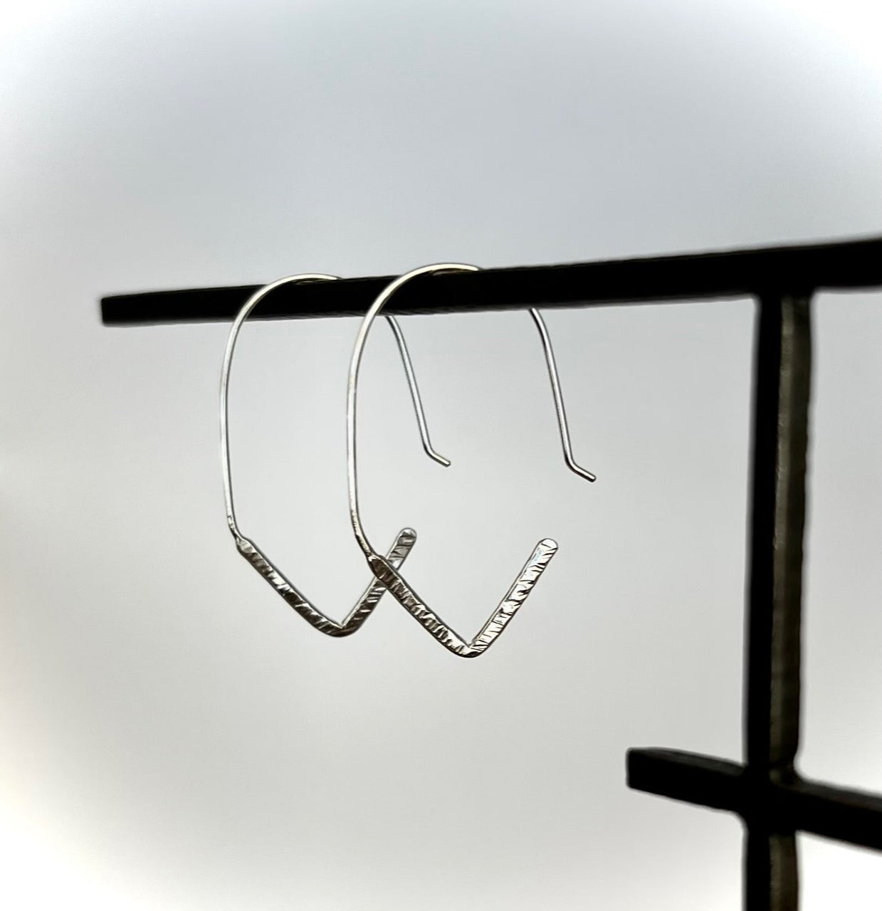 V-Hoop Earrings