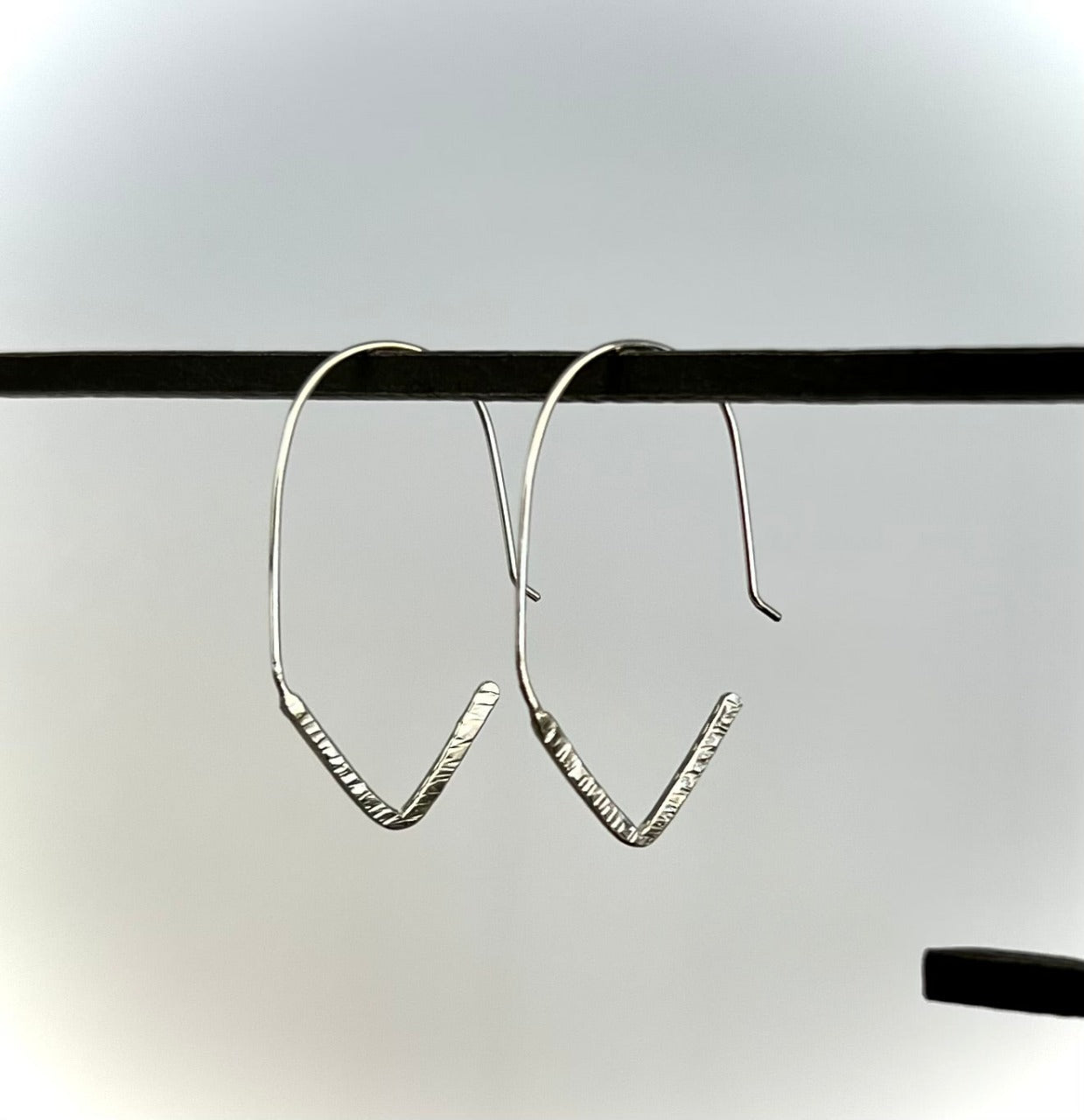 V-Hoop Earrings